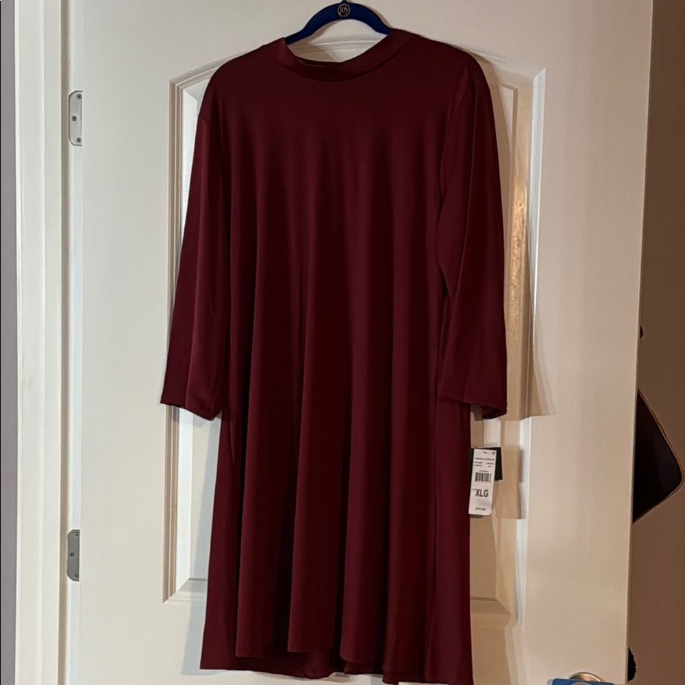 NWT Elegant Burgundy Women's Dress